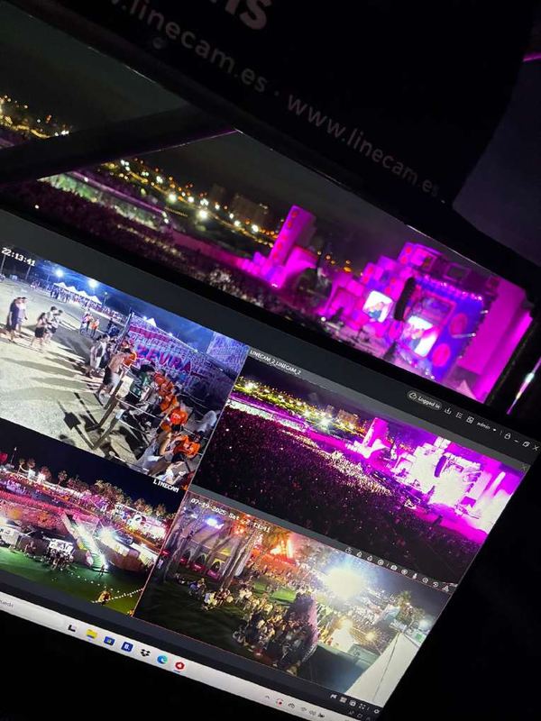 Monitorado y energía de Unidad Móvil Broadcast