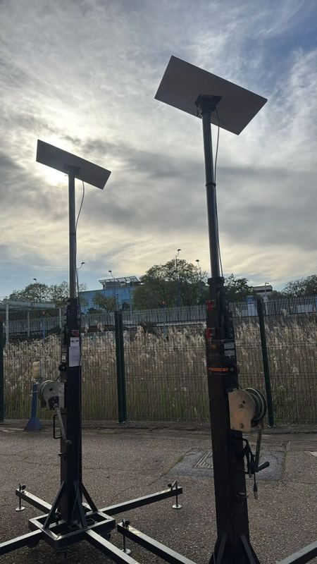 Torres de vigilancia autónomas con alimentación solar — Sistema propio